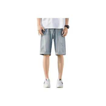 Tonlion Denim Shorts Men's Light Blue