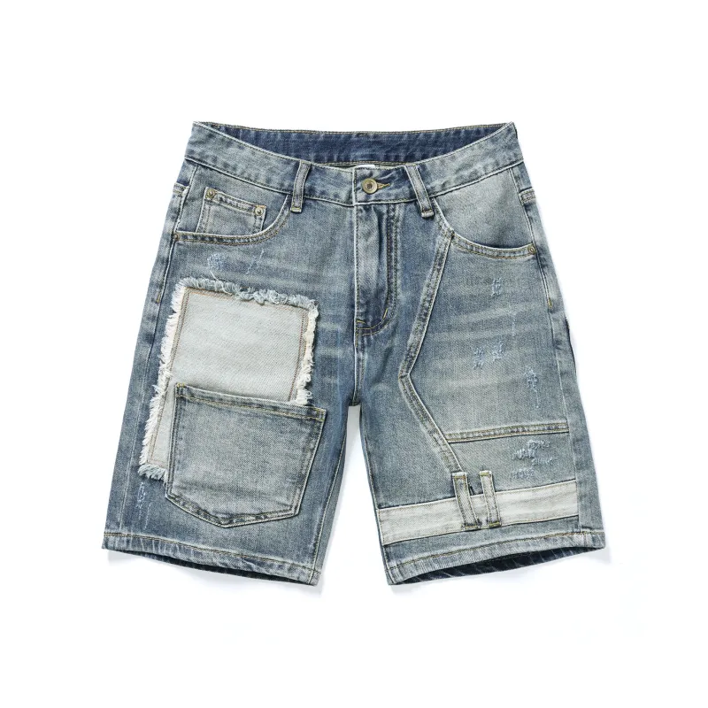 SANTASTIC Denim Shorts Men's Blue-0