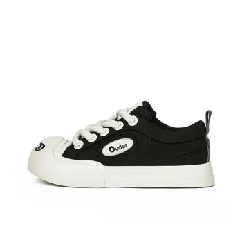 Ouder Smiler Skateboard Shoes Unisex Low Top Black/Ecru