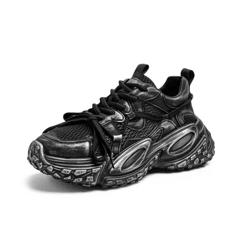 ROBINHOOD Cushioning, Slip Resistant, Abrasion Resistant, Breathable Low Top Chunky Sneakers Men's Box-2