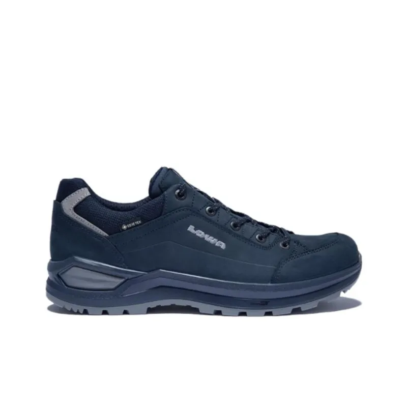 Lowa Renegade Cushioning, Slip Resistant, Abrasion Resistant Grip Low Top Hiking Shoes Men's Navy Blue-1