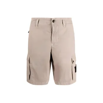 STONE ISLAND Casual Shorts Men Gray White