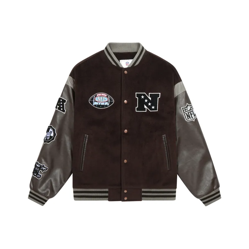 NFL Puffer Jacket Unisex Dark Coffee-0