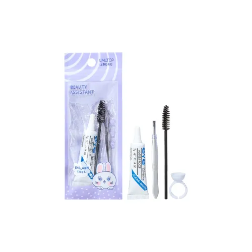 LMLTOP Glue Tweezers Eyelash Comb Make up Tools Beginner's Magic Tool