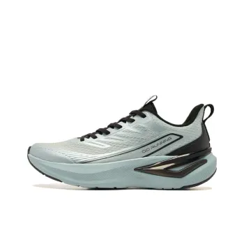 QIAODAN Breathable And Lightweight Low Top Casual Running Shoes Men's Blue Black