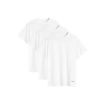JIL SANDER Man Biologic Cotton Logo Label T Shirt Set