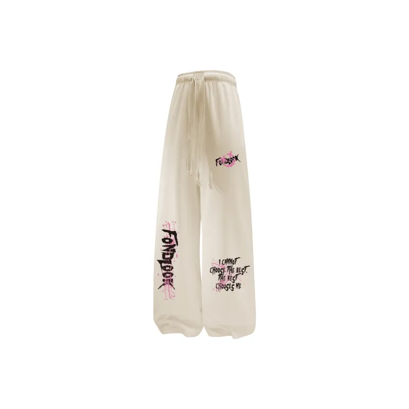 FONDLOOK Casual Pants Unisex Black-12
