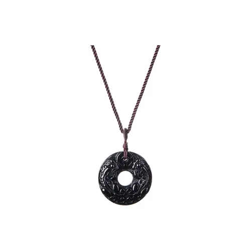 Stone Notes Obsidian Necklaces Unisex