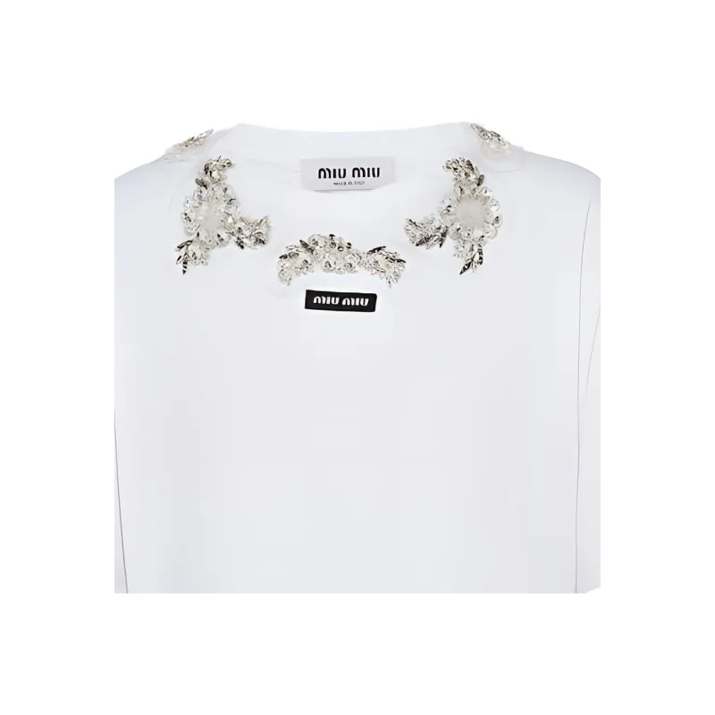 MIU MIU T Shirts Women's White-4