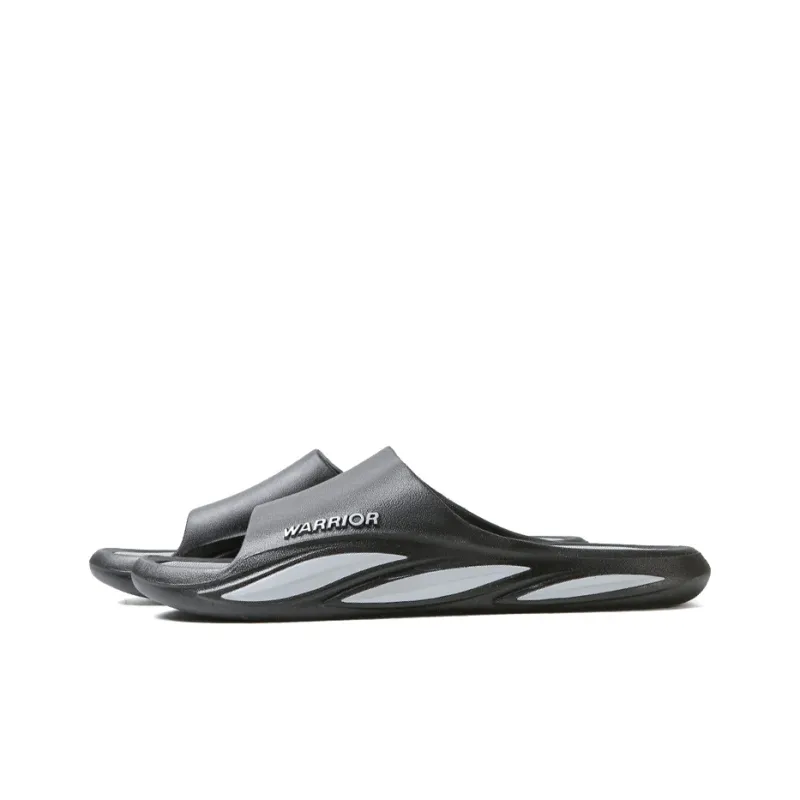 Warrior Slip Resistant Slide Slippers Men's Black Gray-0