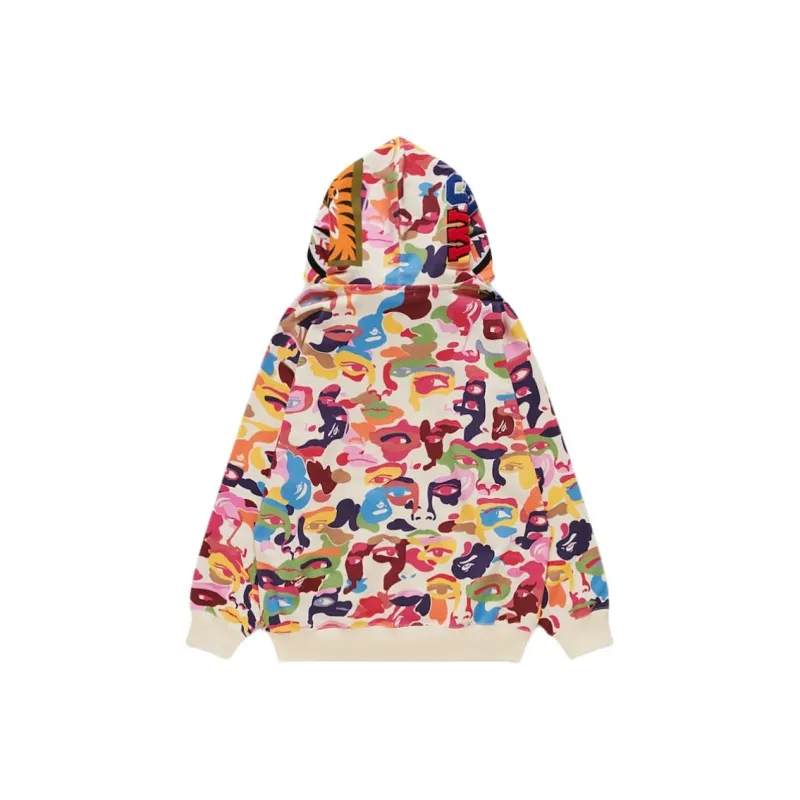 Bape X KidSuper Camo Shark Full Zip Hoodie-1