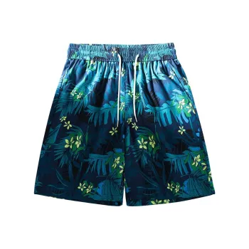 Izex Casual Shorts Unisex Hawaiian Blue