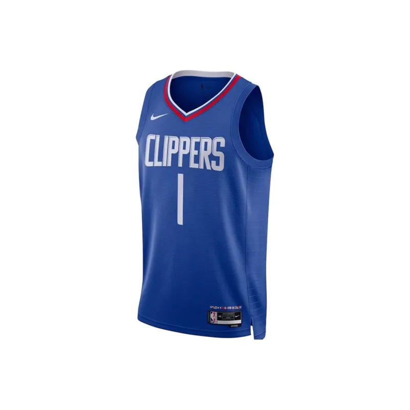 Nike X NBA Basketball Jersey Men's Blue-0
