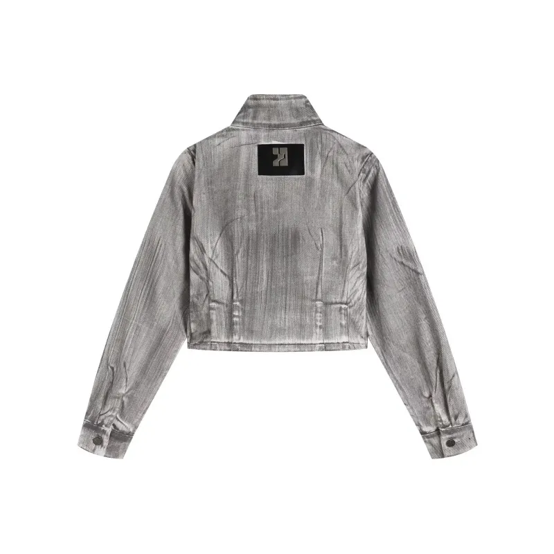 YJ1NGZYZJ Denim Jacket Women's Brushed Color-1