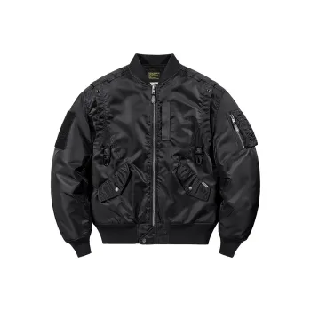 VIP Heavyweight Workwear Multi Pocket Loose Fit American Thickened Puffer Jacket Men's Black