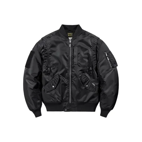 VIP Heavyweight Workwear Multi Pocket Loose Fit American Thickened Puffer Jacket Men's Black