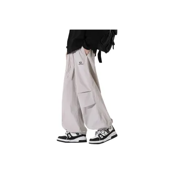 WOLF ZONE Casual Pants Unisex Black