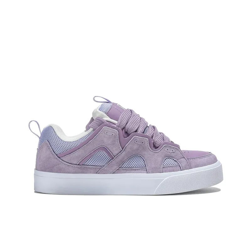 FERW Misty Sweet Sleep Coverage Slip Resistant And Abrasion Resistant Low Top Skateboard Shoes Unisex Taro Purple-1