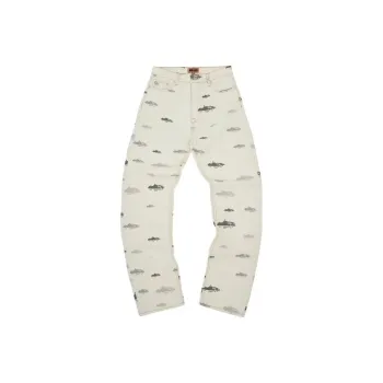 Corteiz Alcatraz Pattern Denim Jeans