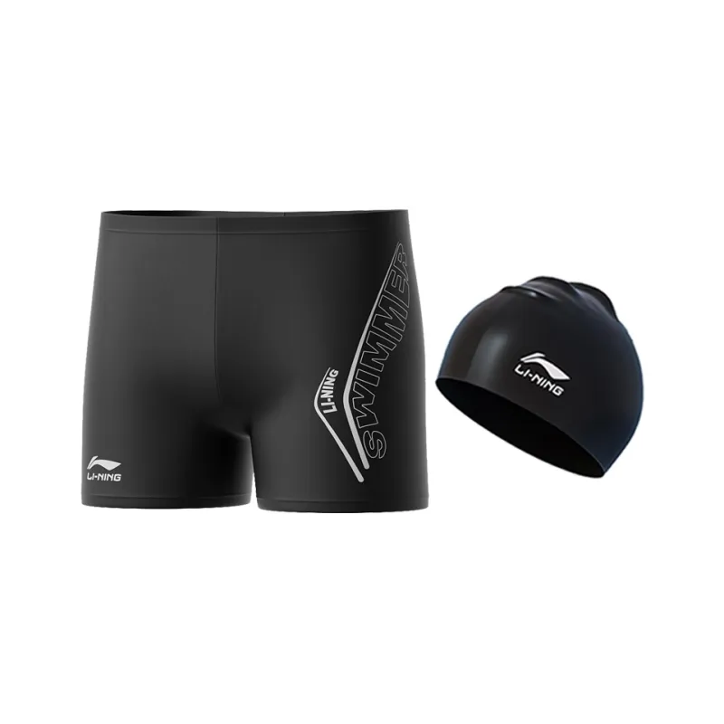 LiNing Swimming Shorts Men's Black-28