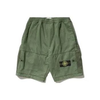 STONE ISLAND Casual Shorts Men's Olive Green
