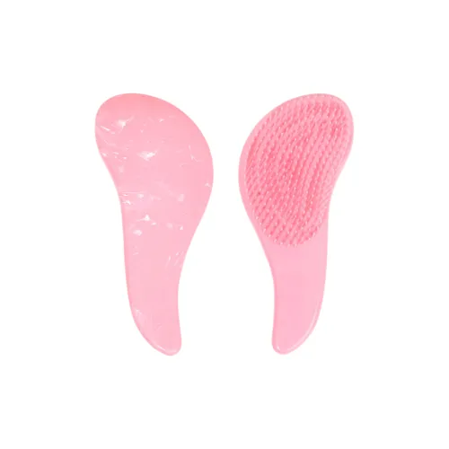 Gentle Welcome Macaron Color Marble Pattern Foot Palm Comb For Smooth And Tangle Free Hair Comb Massage
