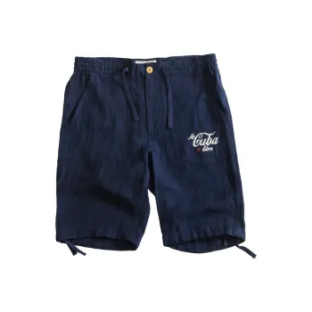 AKCLUB Free Cuba Series Cargo Shorts Men's Navy Blue