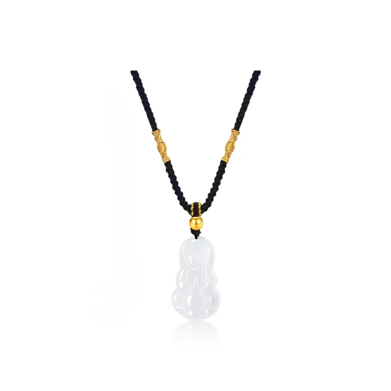 HAPPY BEAN Chalcedony Necklaces Unisex-5