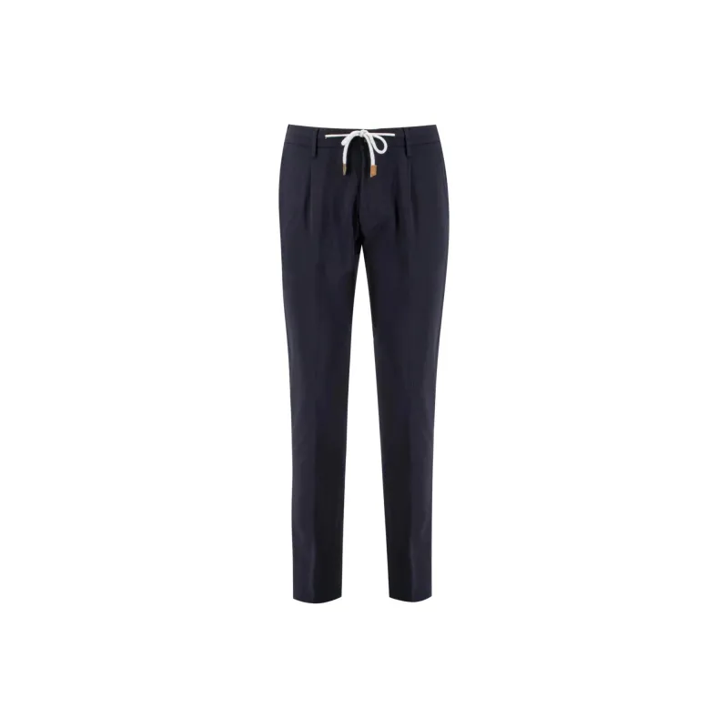 Eleventy Stretch wool Trousers-0
