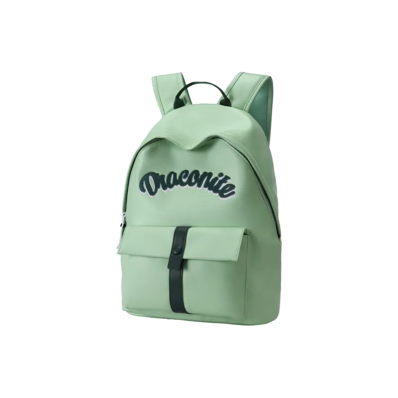 DRACONITE PU Student Backpack Regular Unisex Black-30