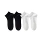 [4 Pack/Mesh Breathable Say Goodbye to Foot Odor]2 Pack Black+2 Pack White