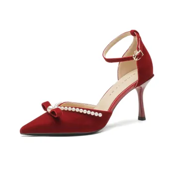 Zomila Slim Heel High Heels Women's Red