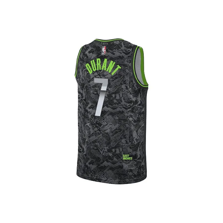 Nike X NBA Basketball Jerseys Men Black Gray Color-0