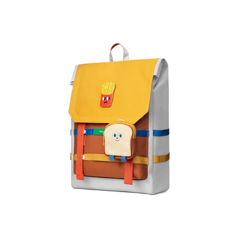 MR.ACE HOMME Polyester Backpack Regular Women's Orange/White-2