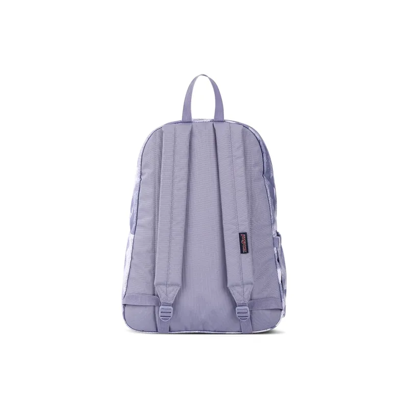 JanSport Fabric Backpack Unisex Purple Rhythm Flower Shadow-3