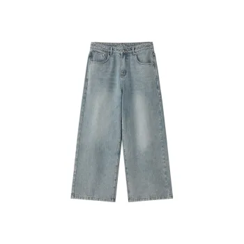 LOVE ME LATER American Casual Jeans Melan Blue Autumn Unisex