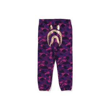 A BATHING APE Color Camo Shark Sweatpants