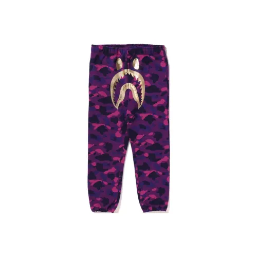 A BATHING APE Color Camo Shark Sweatpants