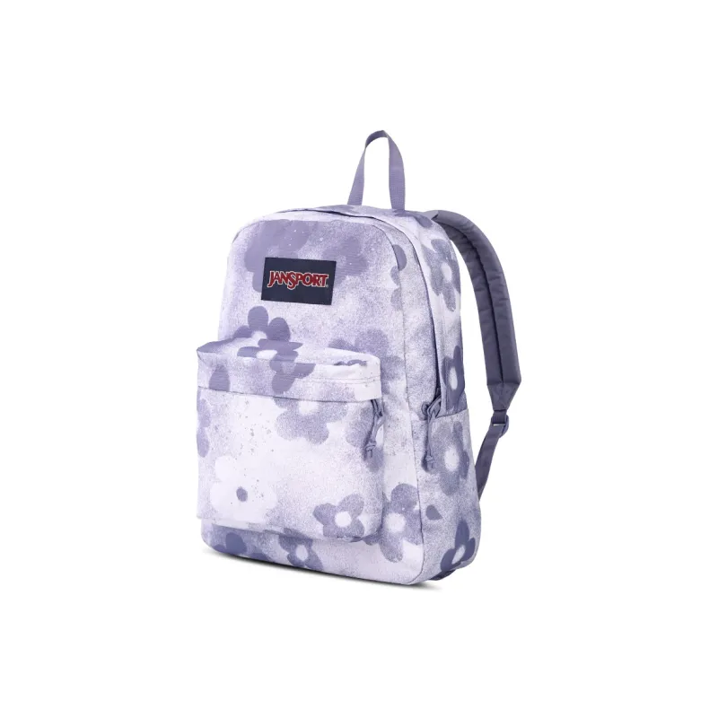 JanSport Fabric Backpack Unisex Purple Rhythm Flower Shadow-1