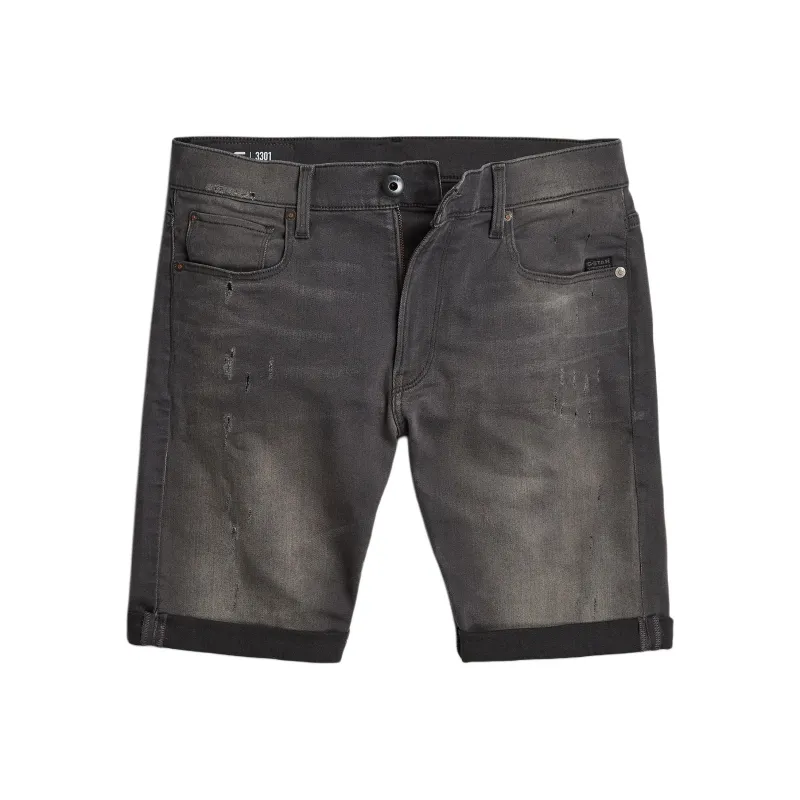 G-STAR RAW Denim Shorts Men's Light Gray-0