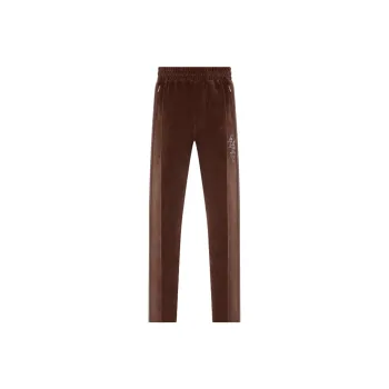AMIRI Stack Monogram Velvet Track Pants