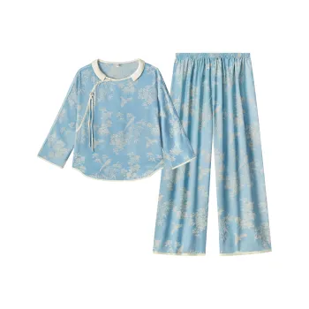 Shanghai Story Pajama Set Women's Dusty Blue