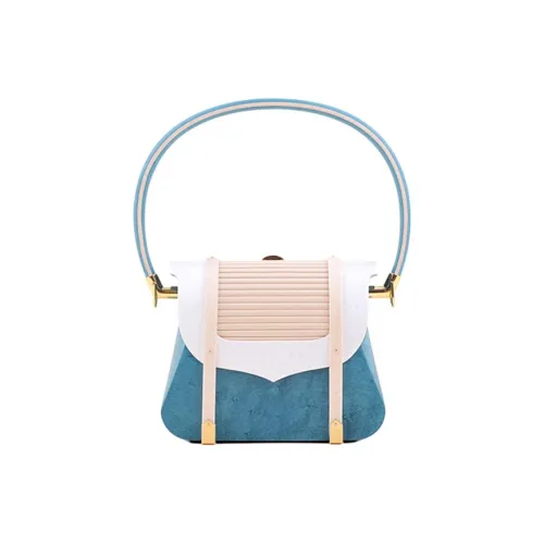 DUANMULIANGJIN Teak Princess Bag, One Shoulder Handbag Mini Women's Blue Green