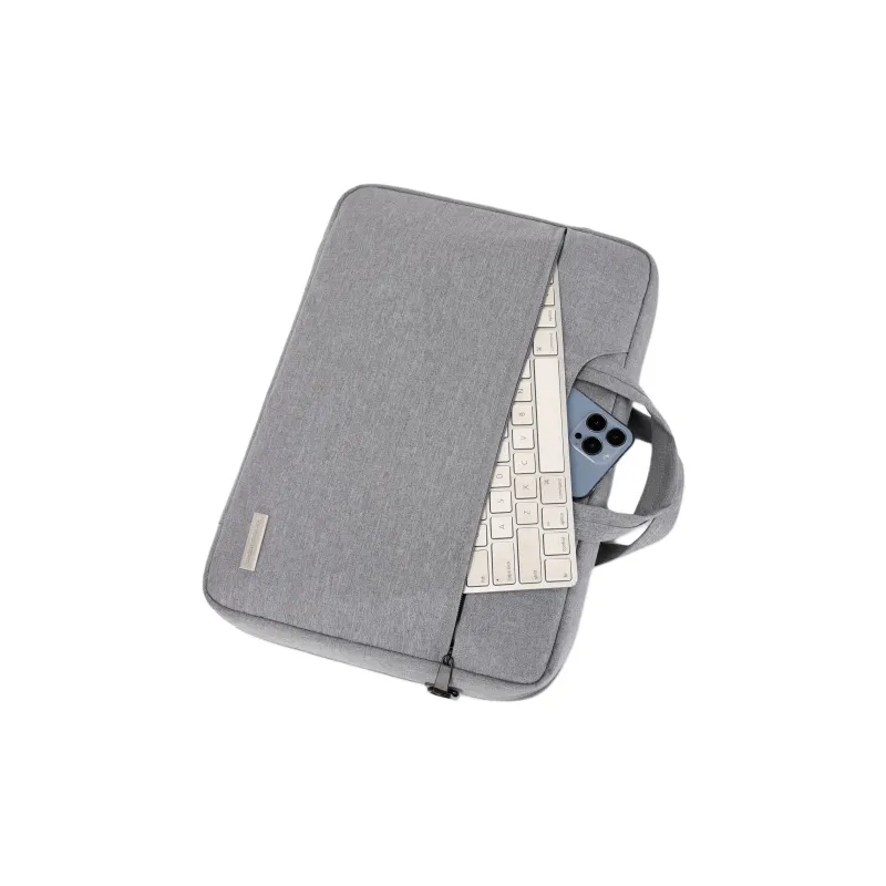 Victorian Traveler Polyester Laptop Bag Unisex Gray/Black/Gray Thickened Upgraded-16