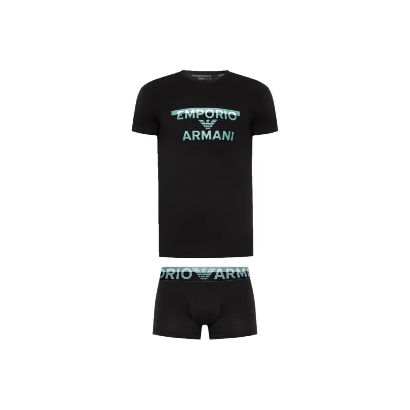 EMPORIO ARMANI SS23 Casual Sportswear Men's Black-0
