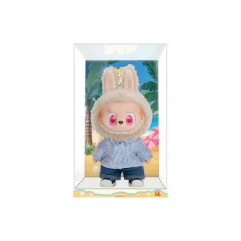 LIGHT YOUR BRICKS Compatibility Pop Mart Labubu FLIP With ME Vinyl Plush Doll Display Case Model Accessories