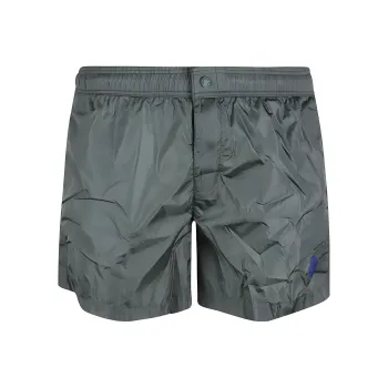 Moncler Casual Shorts Men Gray Green