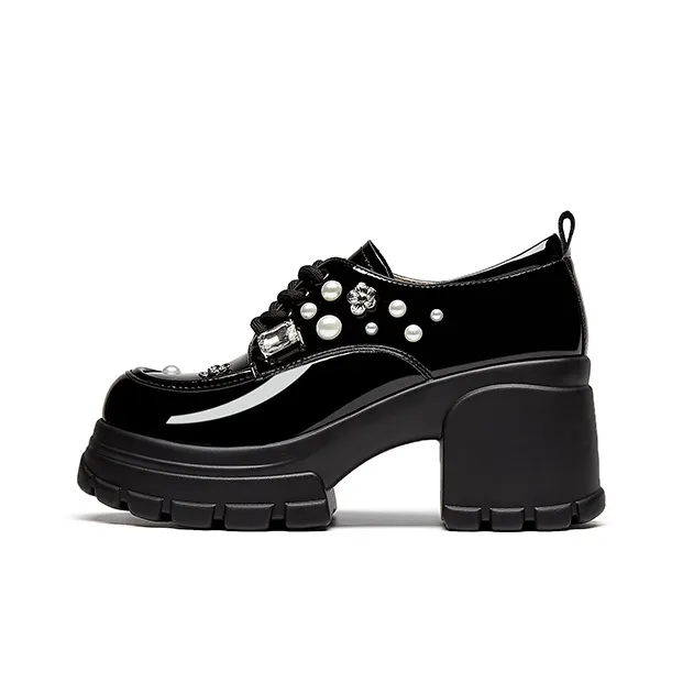 DAPHNE Chunky Heel High Heels Women's-0