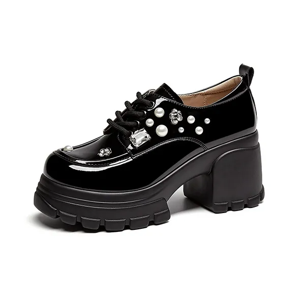 DAPHNE Chunky Heel High Heels Women's-1