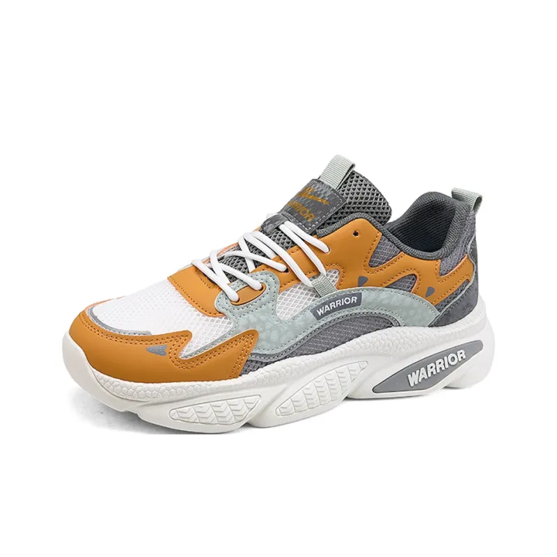 Warrior Abrasion Resistant Lightweight Height Increasing Low Top Chunky Sneakers Men's-16